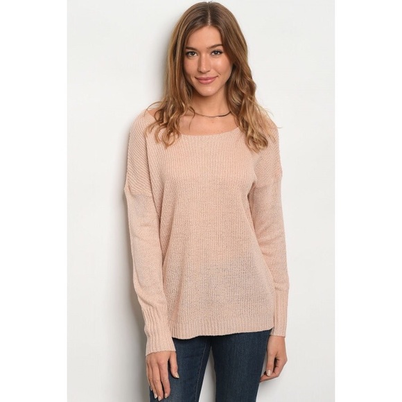 Blush knit sweater top - Picture 2 of 3